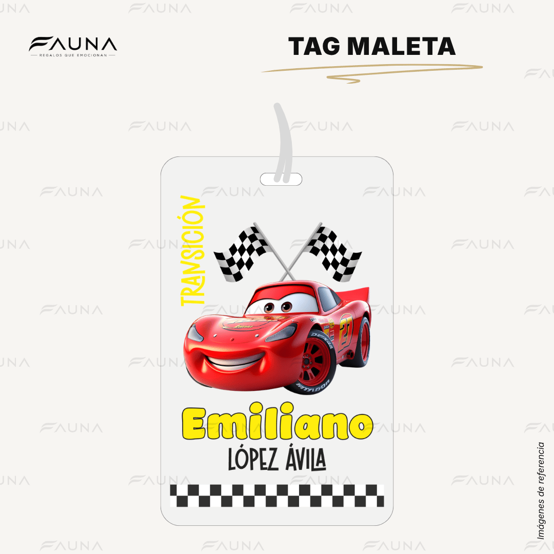 Auto de Carreras 🏎️ - Etiquetas Escolares Premium Personalizadas