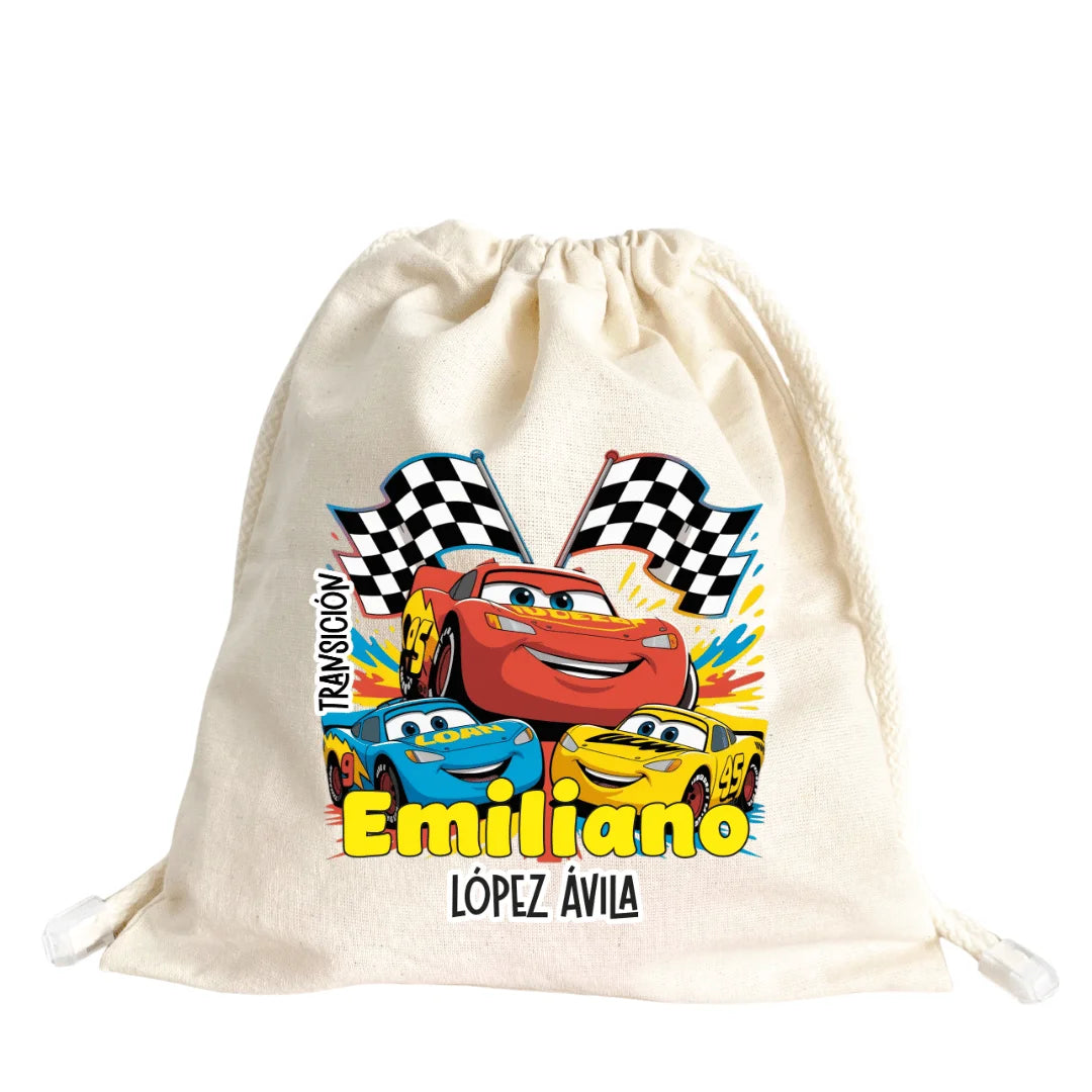 Auto de Carreras – Tula Multiusos Personalizada