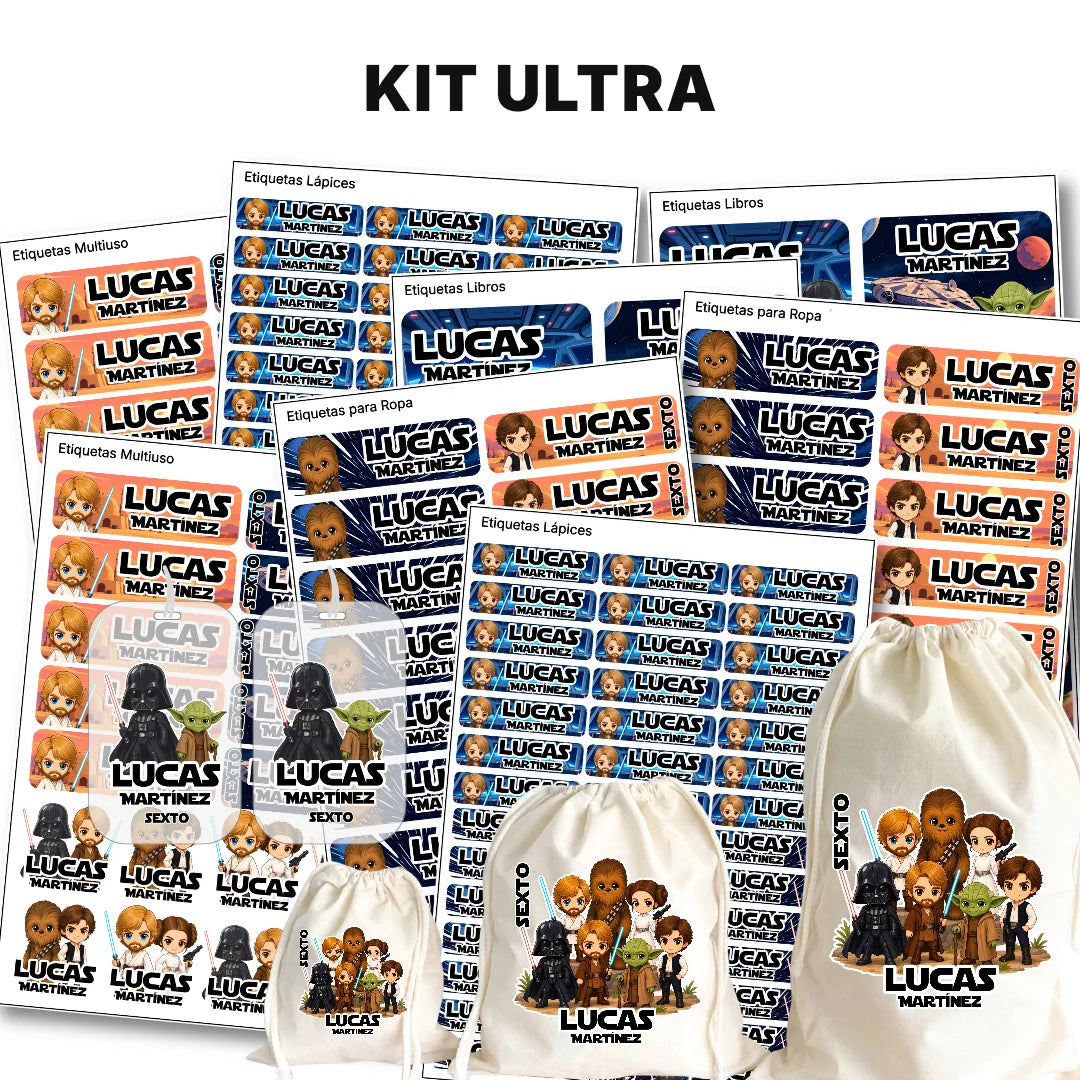 Aventura Galáctica – Etiquetas Escolares Personalizadas