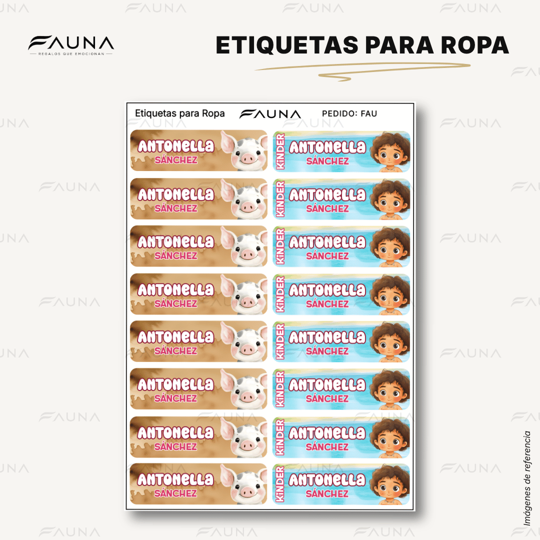 Aventurera del Océano 🌺 - Etiquetas Escolares Premium Personalizadas