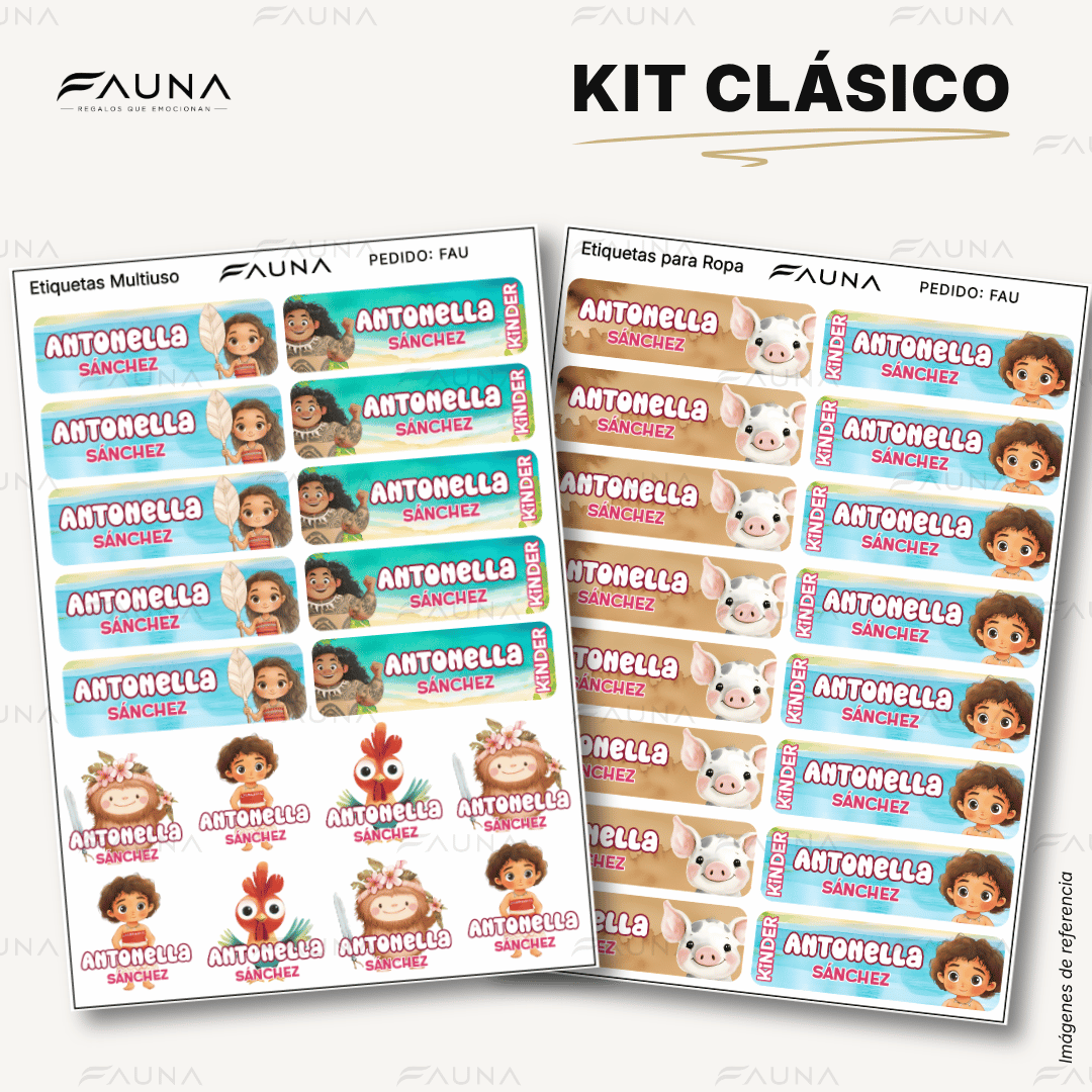 Aventurera del Océano 🌺 - Etiquetas Escolares Premium Personalizadas