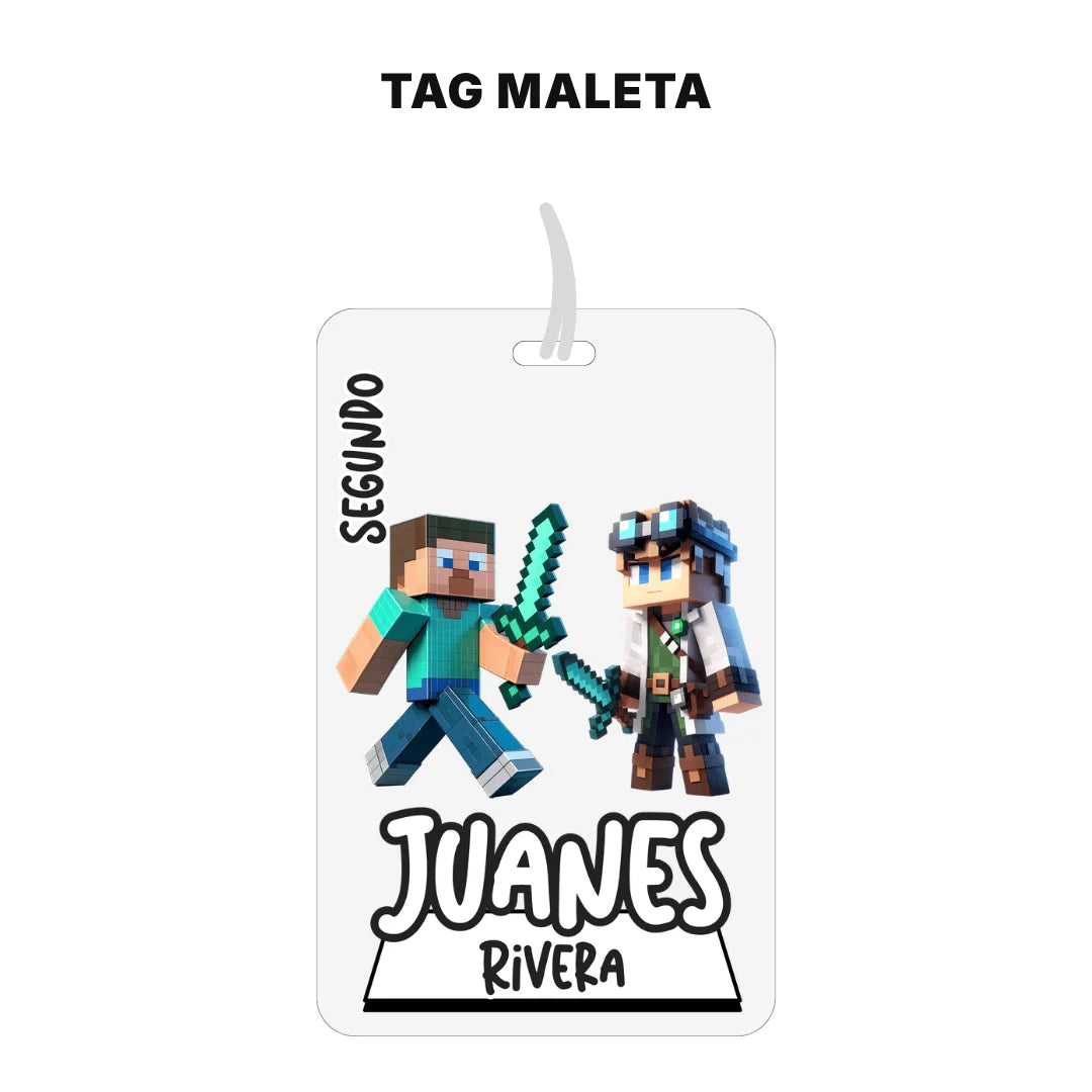 Bloques Pixelados – Etiquetas Escolares Personalizadas