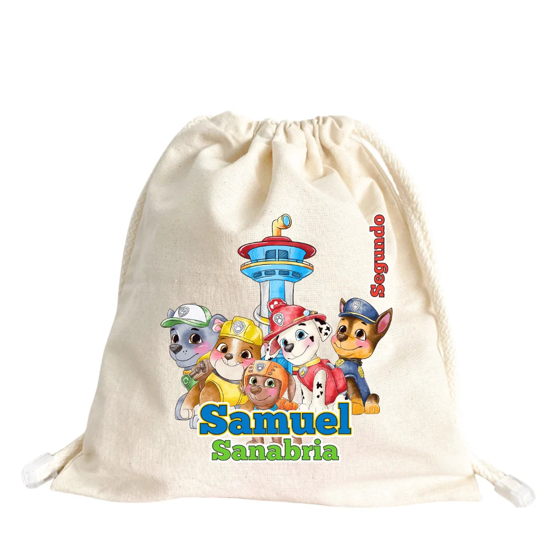 Cachorros Aventureros – Tula Multiusos Personalizada