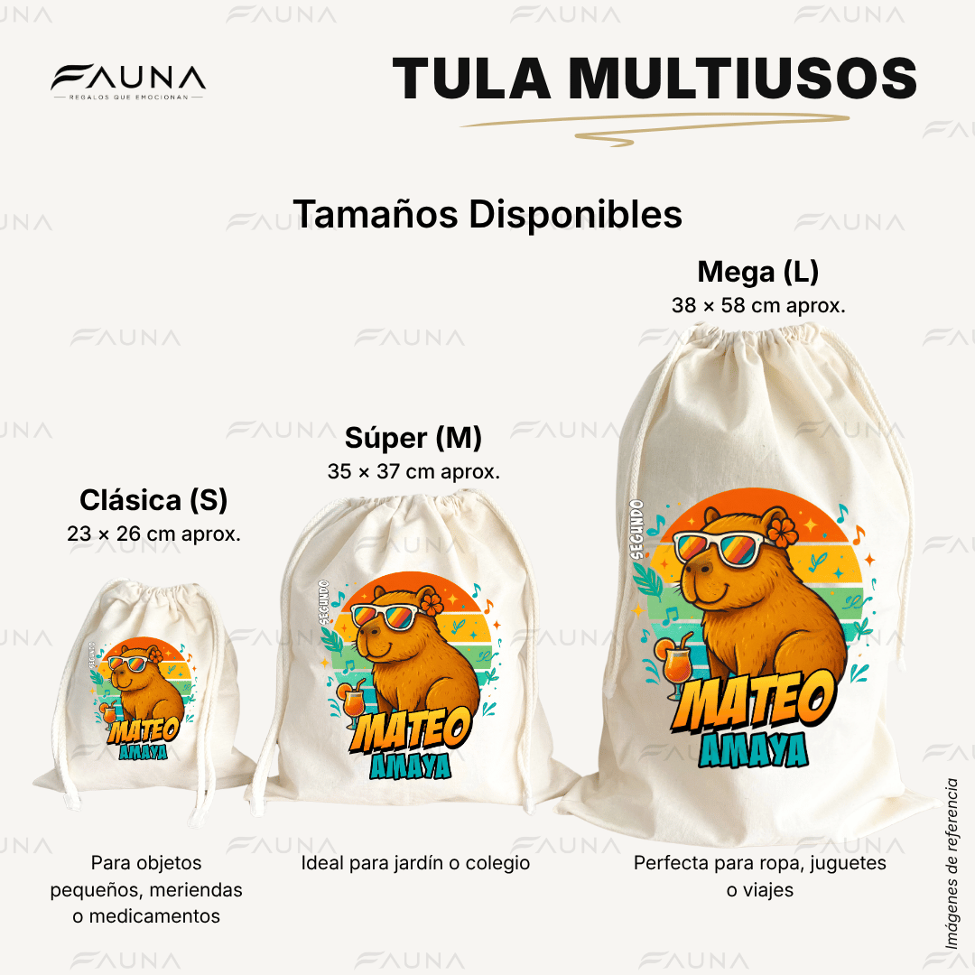 Capibara Natural 🦫 - Etiquetas Escolares Premium Personalizadas