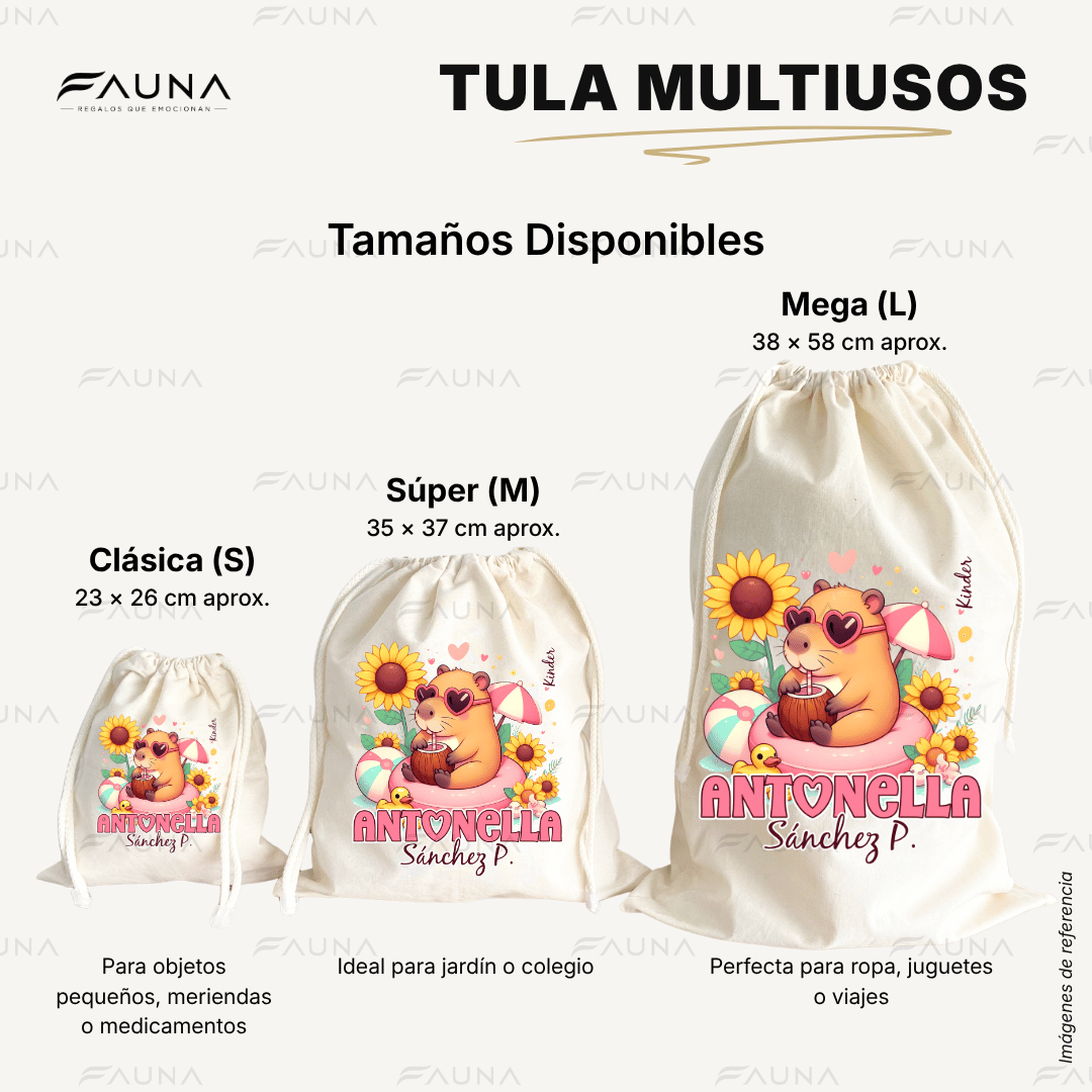Capibara Rosa 💗 - Etiquetas Escolares Premium Personalizadas