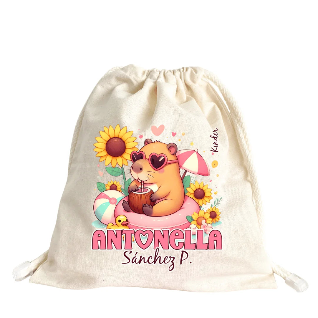 Capibara Rosa – Tula Multiusos Personalizada