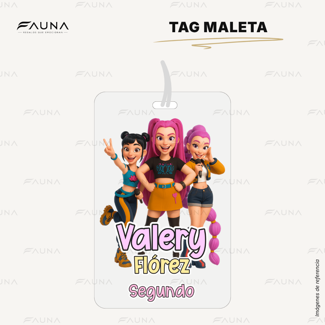 Cazadoras K-Pop 💜 - Etiquetas Escolares Premium Personalizadas