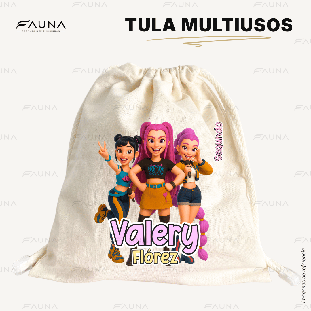 Cazadoras K-Pop 💜 - Etiquetas Escolares Premium Personalizadas