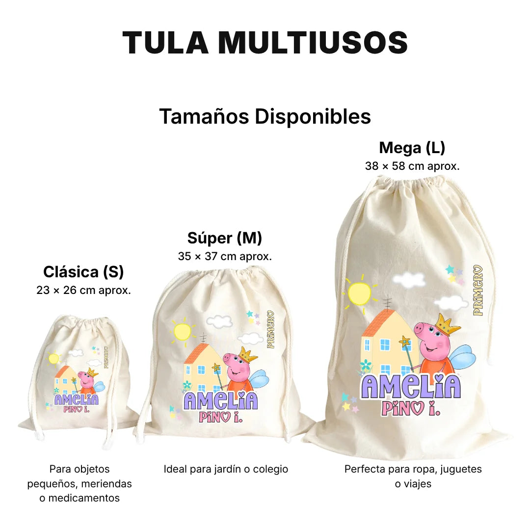 Cerdita Aventurera – Tula Multiusos Personalizada