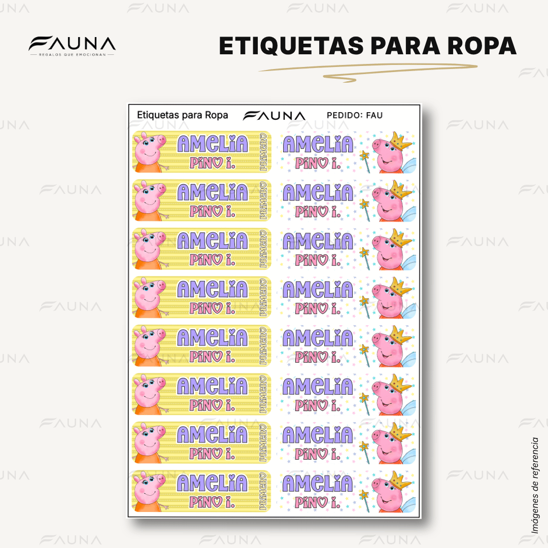 Cerdita Aventurera 🐷 - Etiquetas Escolares Premium Personalizadas