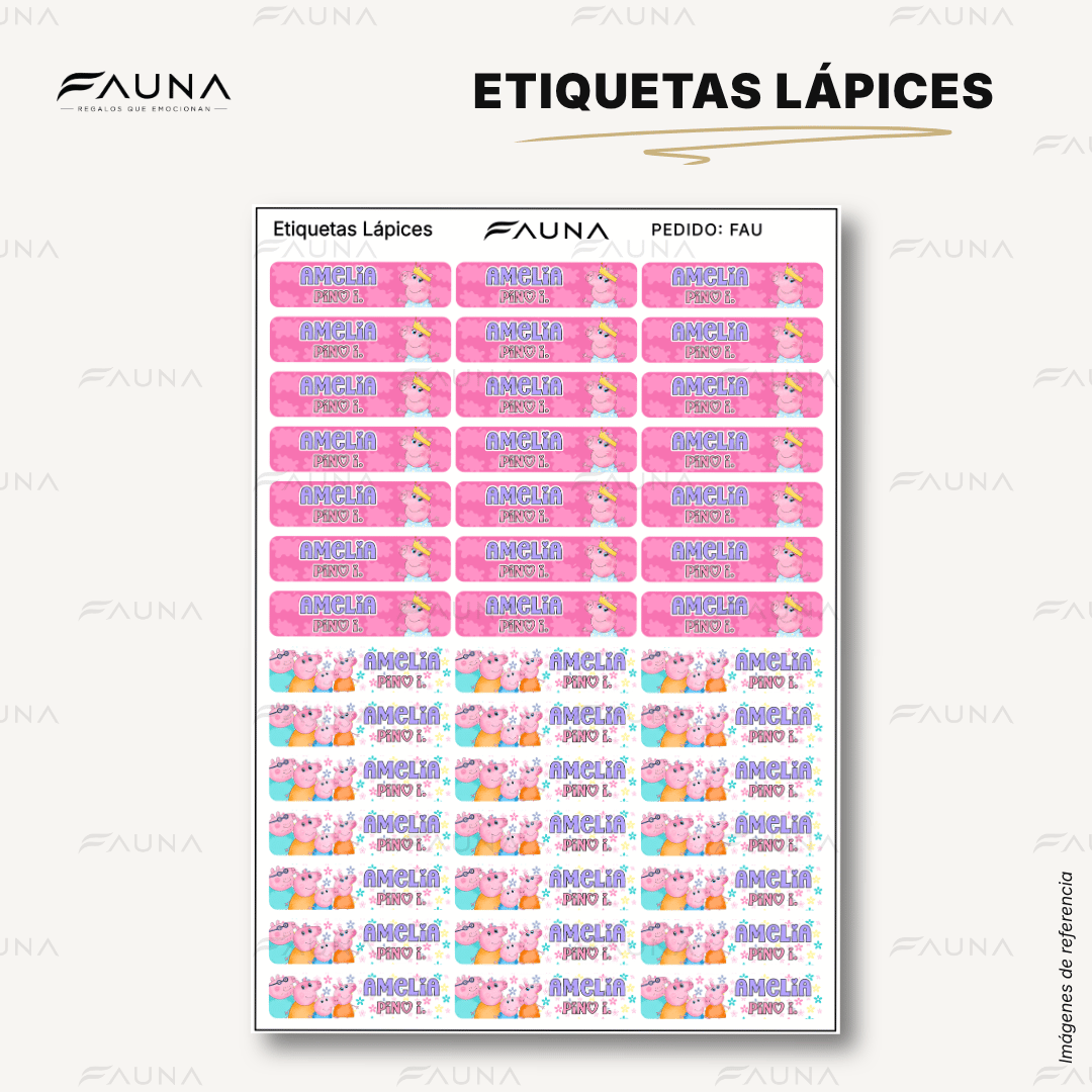 Cerdita Aventurera 🐷 - Etiquetas Escolares Premium Personalizadas