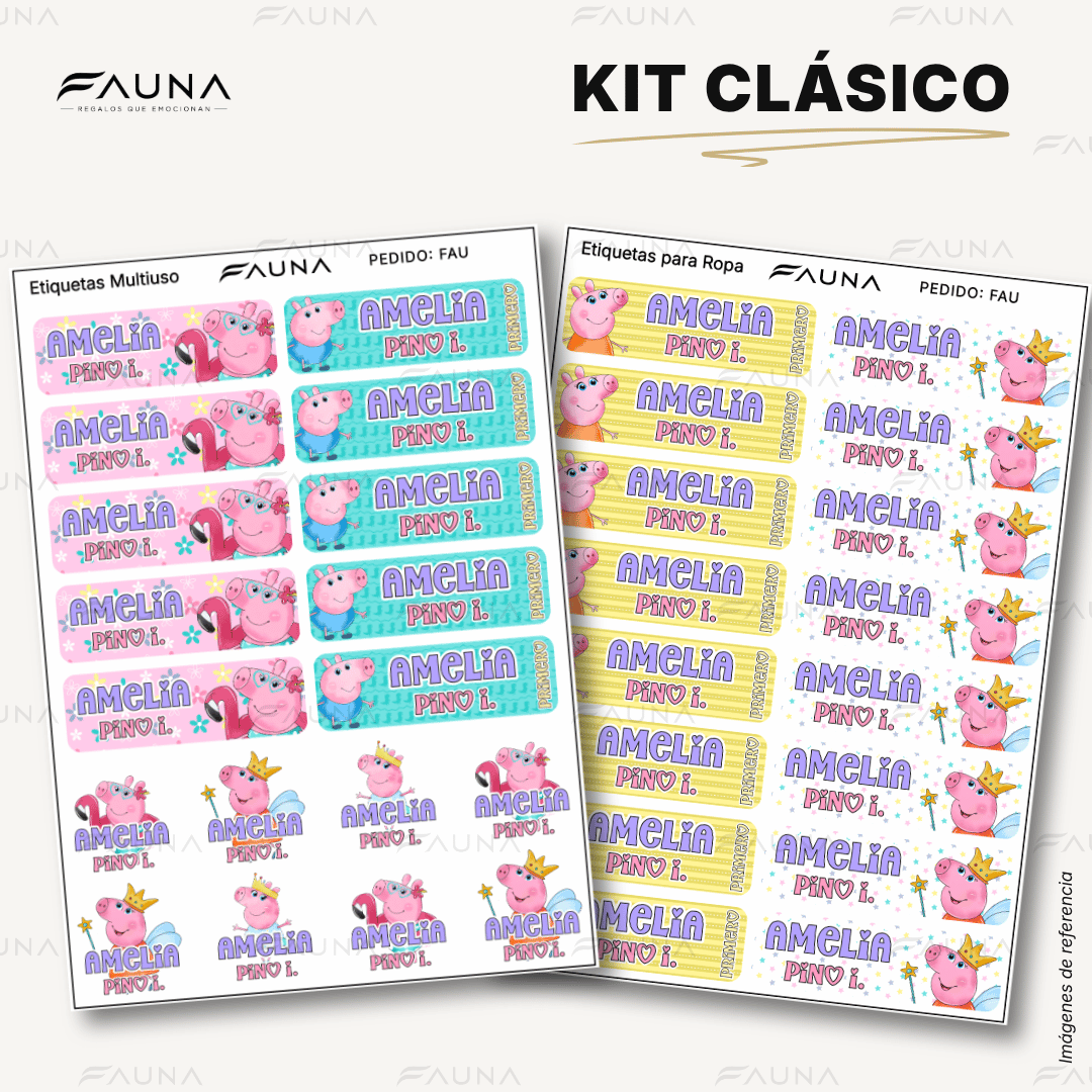Cerdita Aventurera 🐷 - Etiquetas Escolares Premium Personalizadas