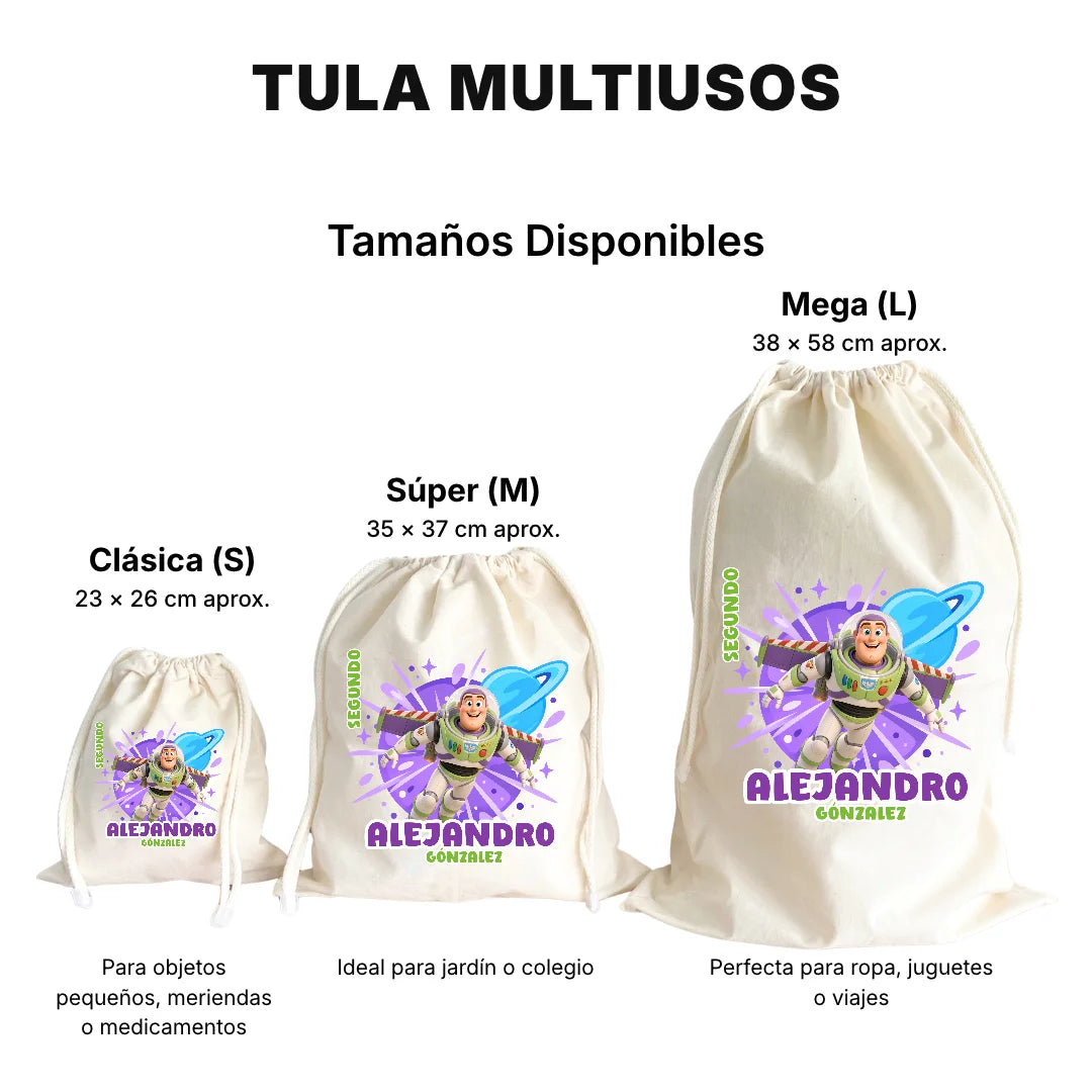 Comando Espacial – Tula Multiusos Personalizada