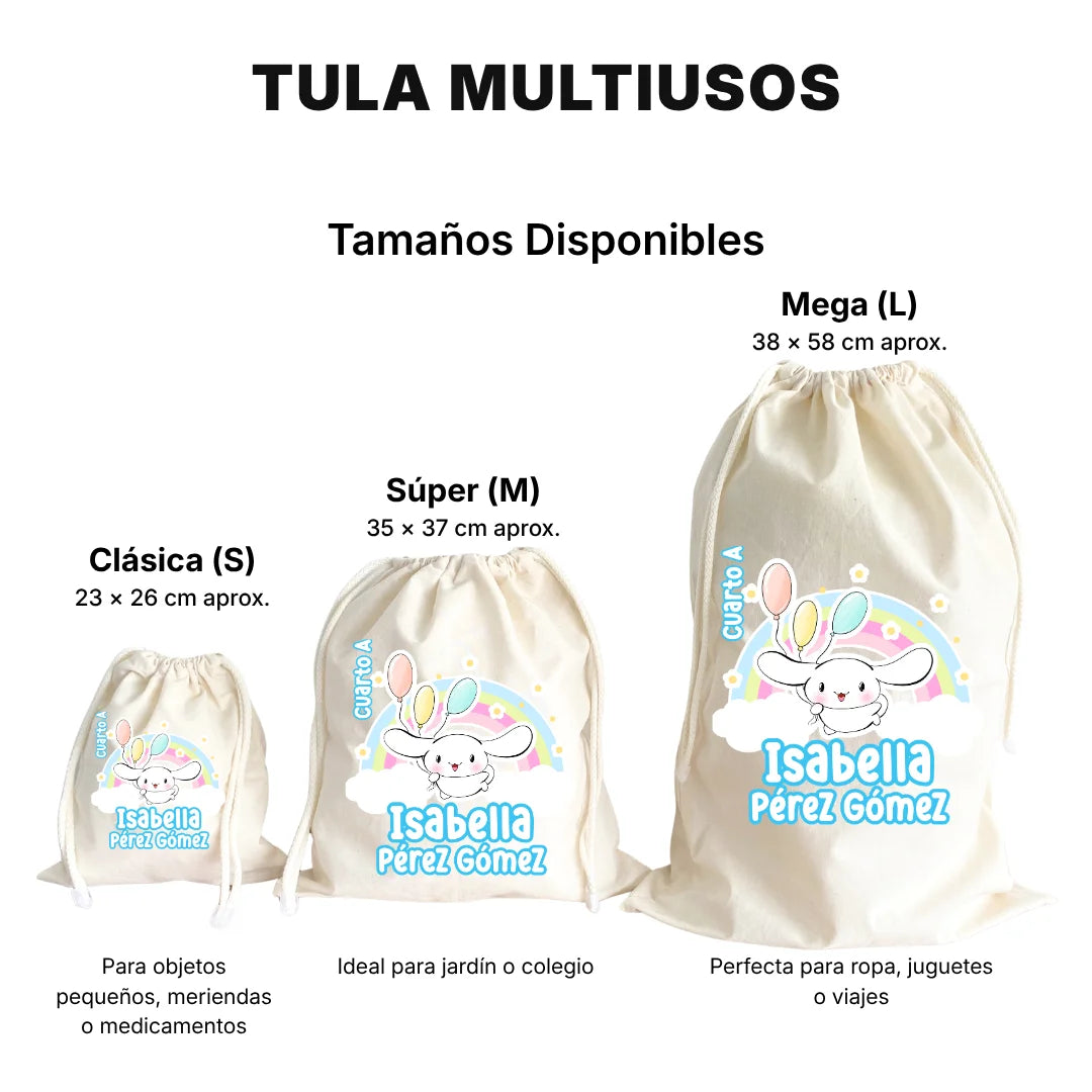 Conejito de Nubes – Tula Multiusos Personalizada