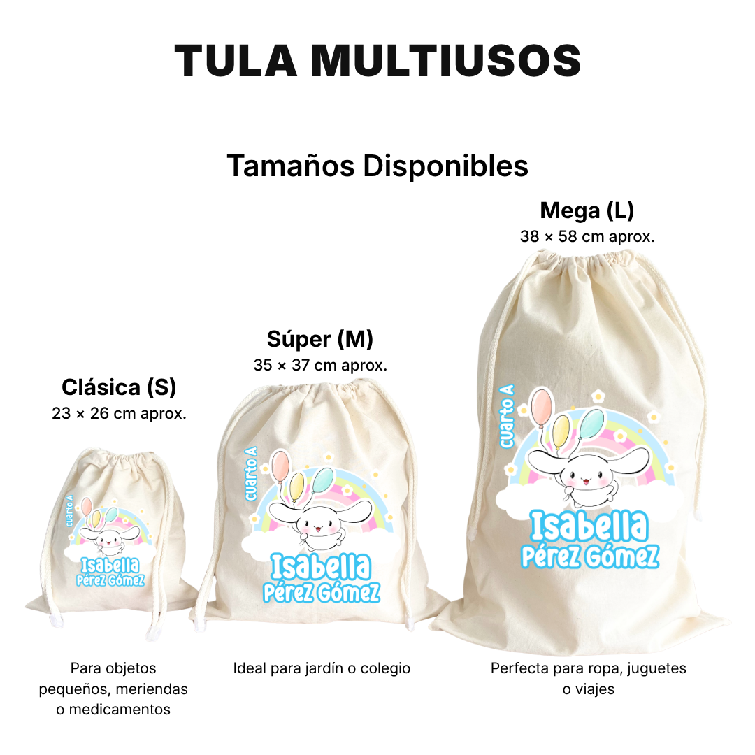 Conejito de Nubes – Tula Multiusos Personalizada