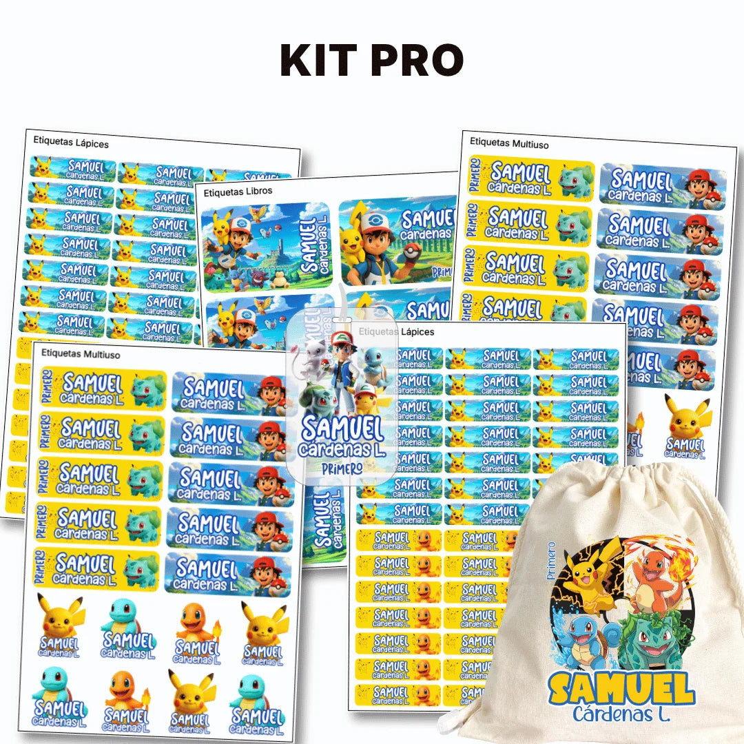 Criaturas Coleccionables – Etiquetas Escolares Personalizadas