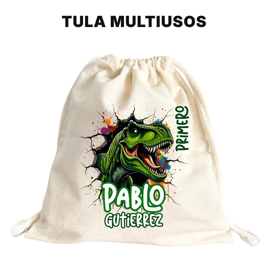Dinosaurios Salvajes – Etiquetas Escolares Personalizadas