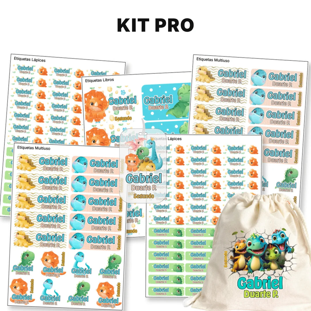 Dinosaurios – Etiquetas Escolares Personalizadas