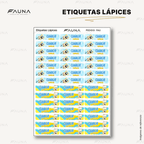 Diversión bajo el mar 💦 - Etiquetas Escolares Premium Personalizadas