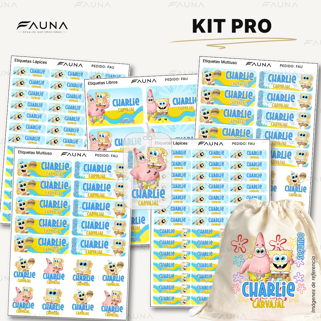 Diversión bajo el mar 💦 - Etiquetas Escolares Premium Personalizadas