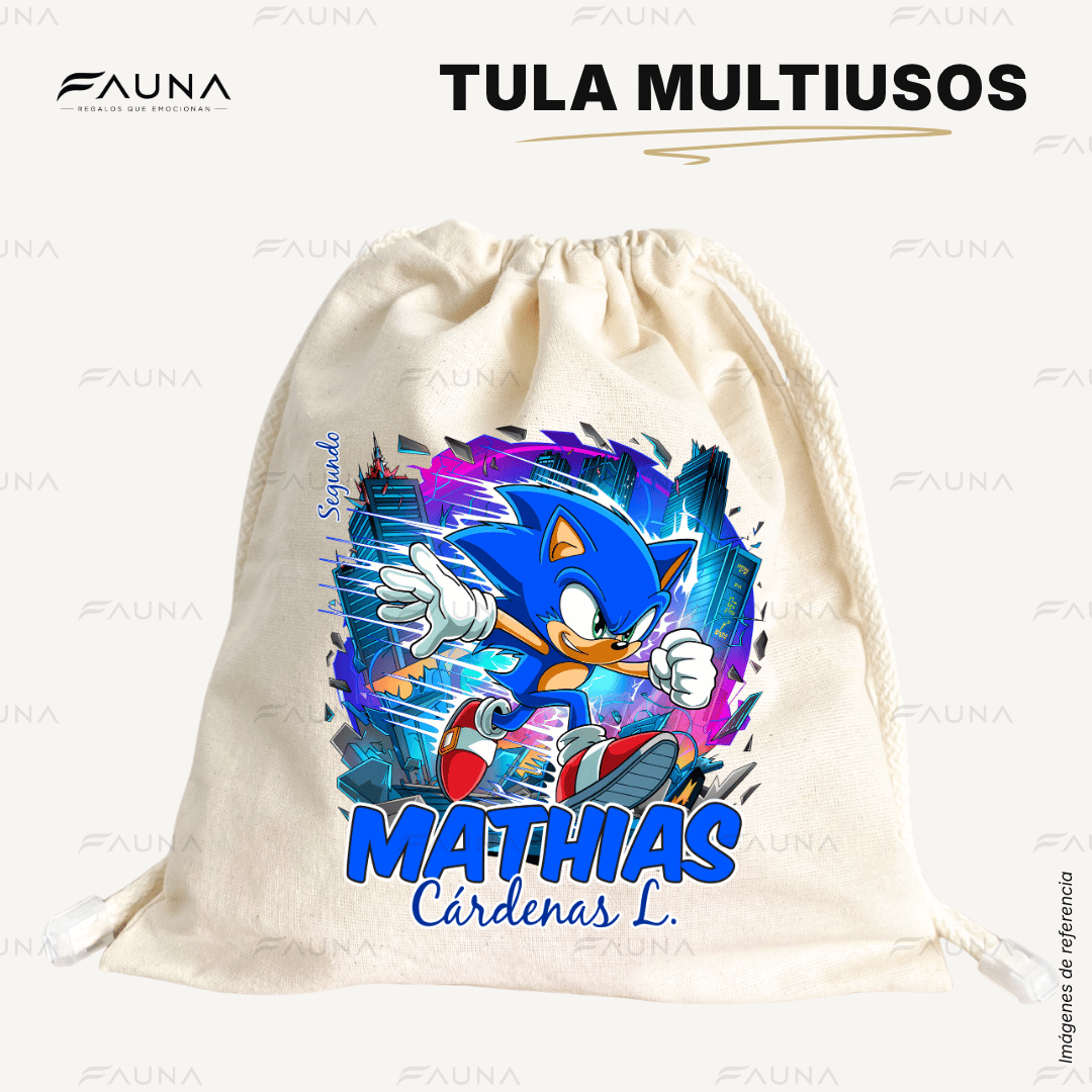 Erizo Azul Veloz 🌀 - Etiquetas Escolares Premium Personalizadas
