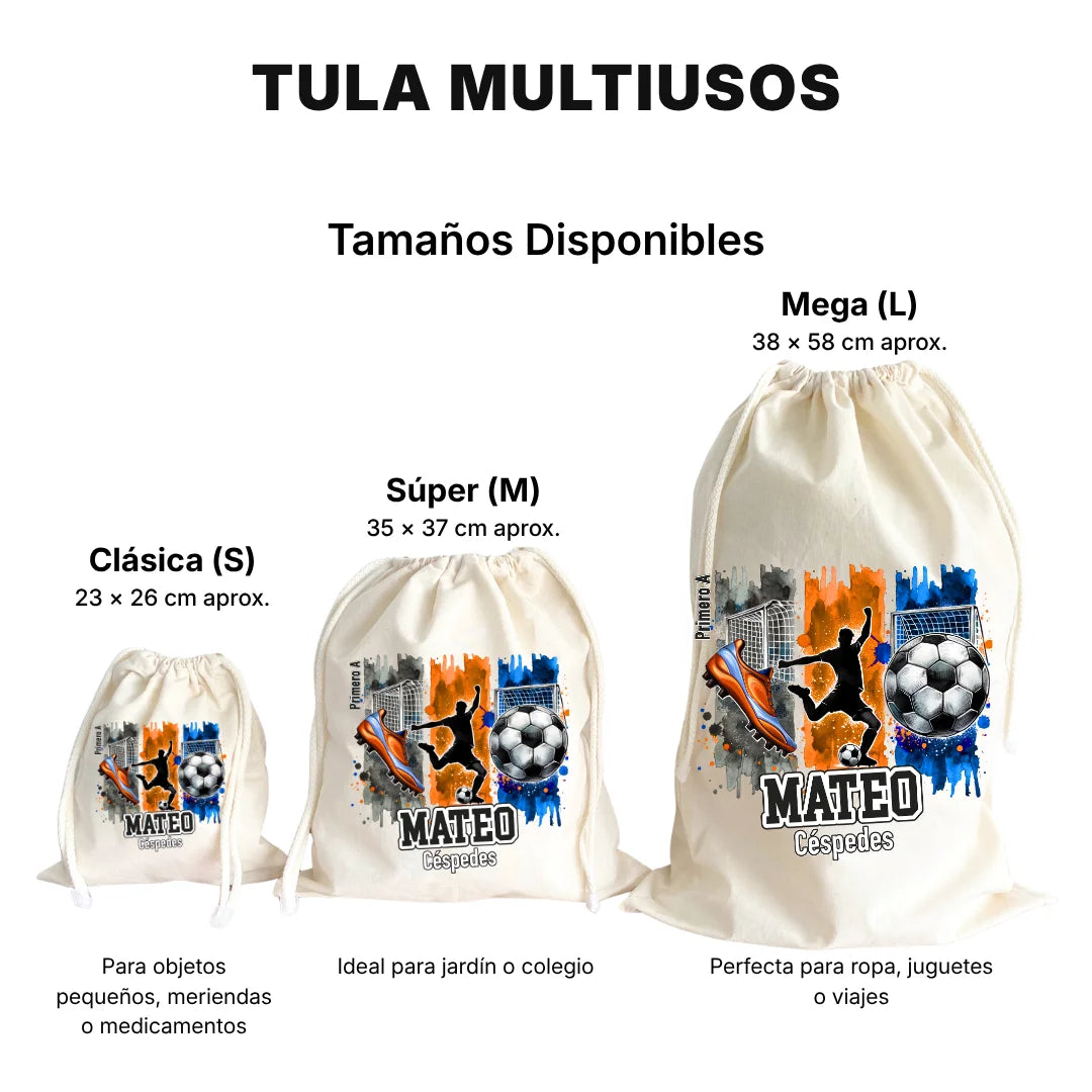 Fútbol Niño – Tula Multiusos Personalizada