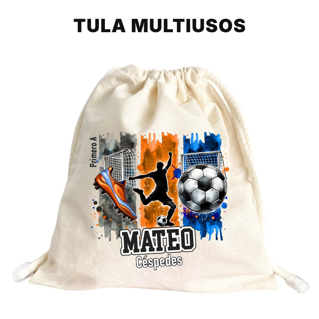 Fútbol Niño – Etiquetas Escolares Personalizadas