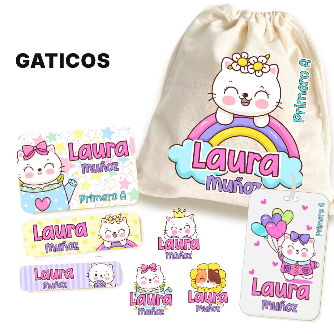 Gaticos – Etiquetas Escolares Personalizadas