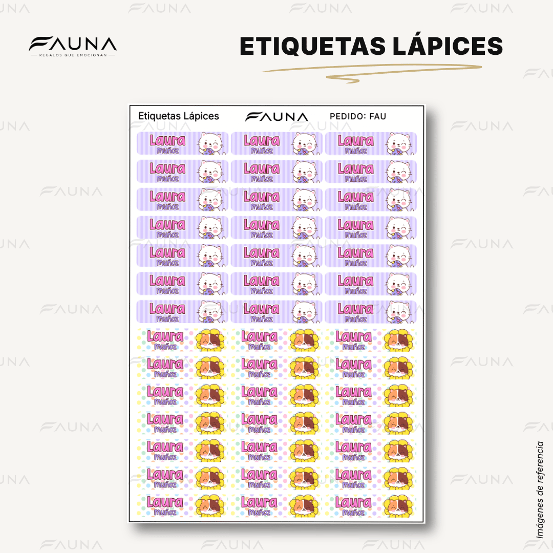 Gaticos 🐾 - Etiquetas Escolares Premium Personalizadas