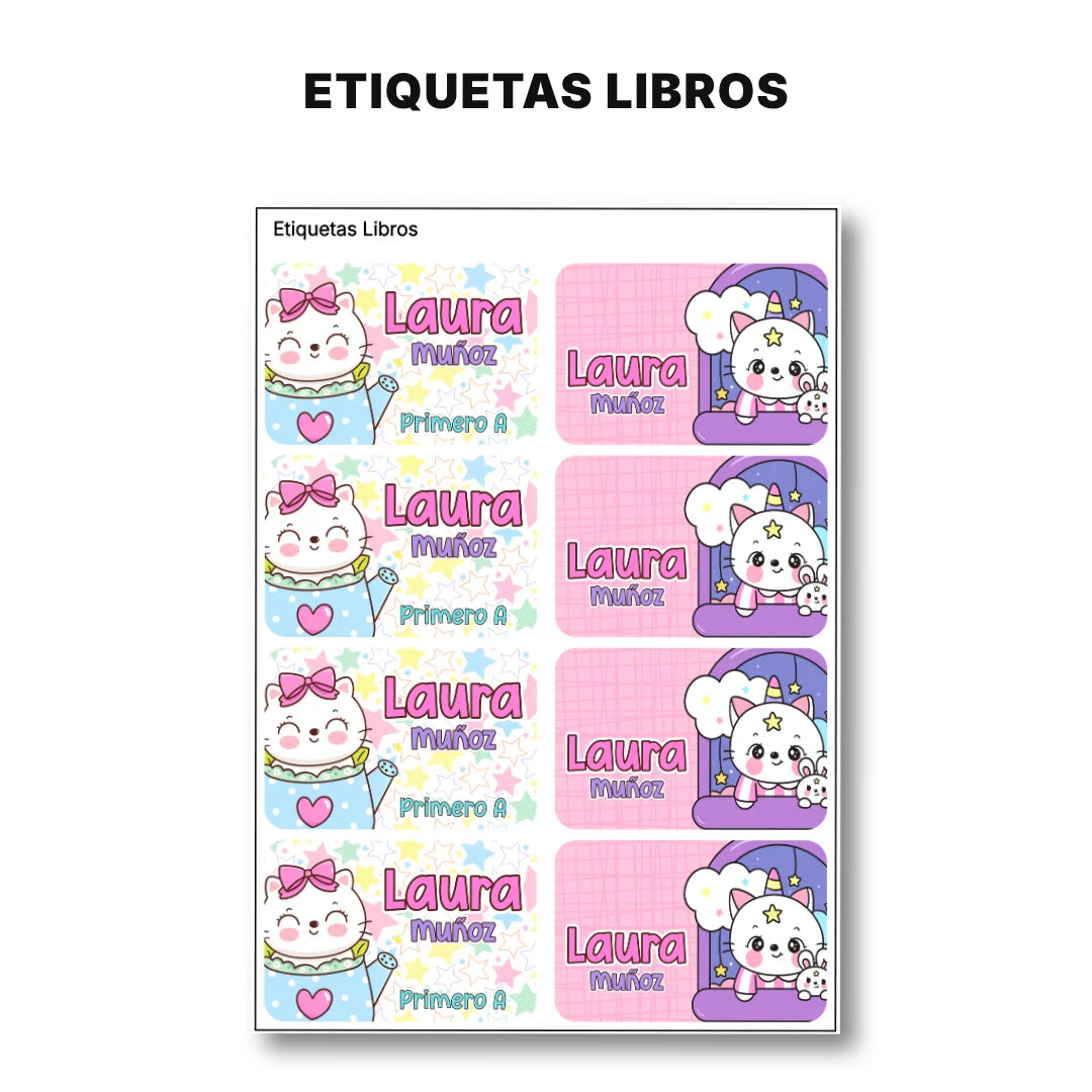 Gaticos – Etiquetas Escolares Personalizadas
