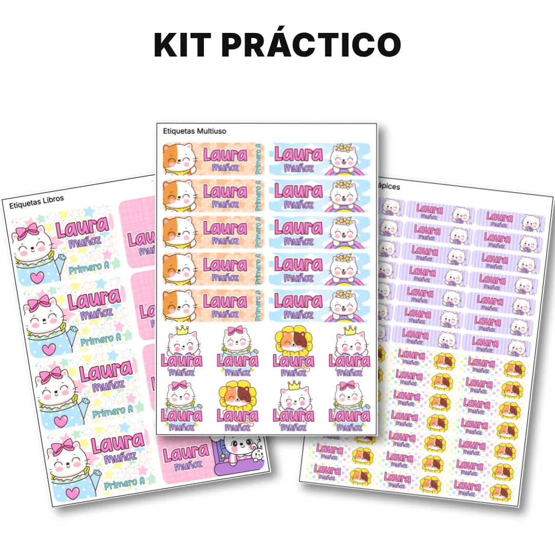 Gaticos – Etiquetas Escolares Personalizadas