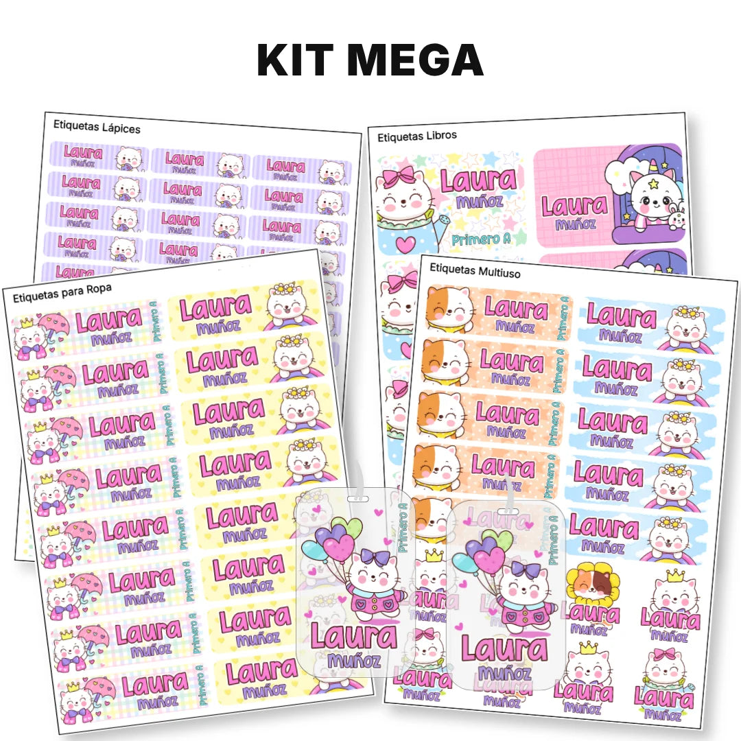 Gaticos – Etiquetas Escolares Personalizadas
