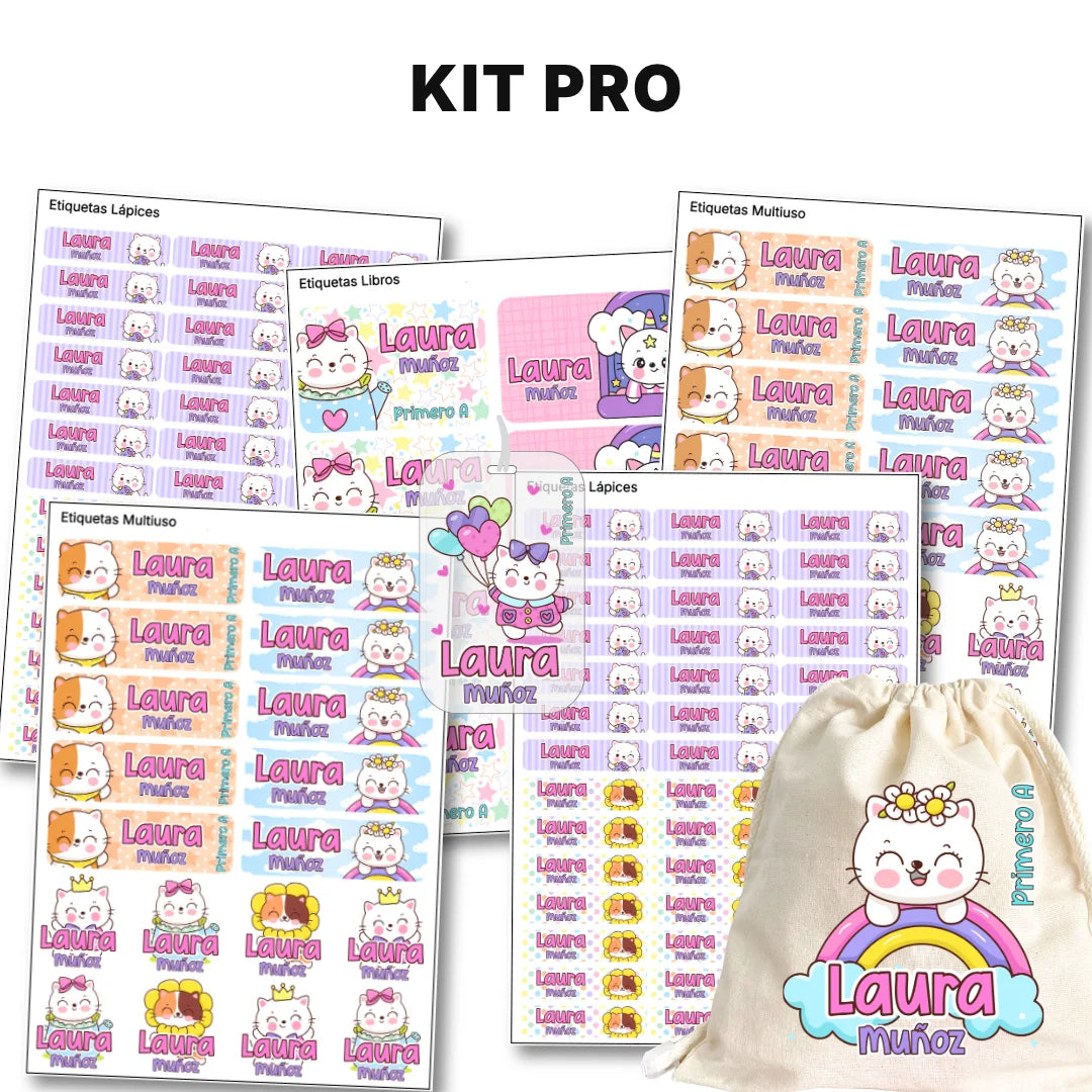 Gaticos – Etiquetas Escolares Personalizadas