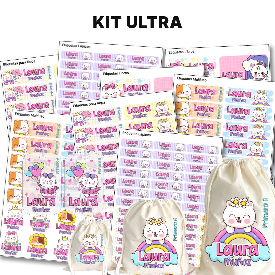 Gaticos – Etiquetas Escolares Personalizadas