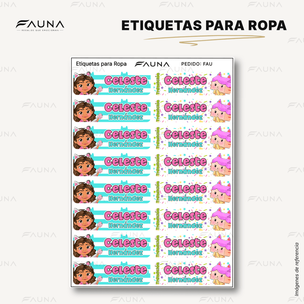 Gatita Aventurera 🏡 - Etiquetas Escolares Premium Personalizadas