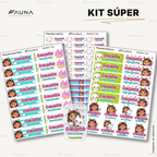 Gatita Aventurera 🏡 - Etiquetas Escolares Premium Personalizadas