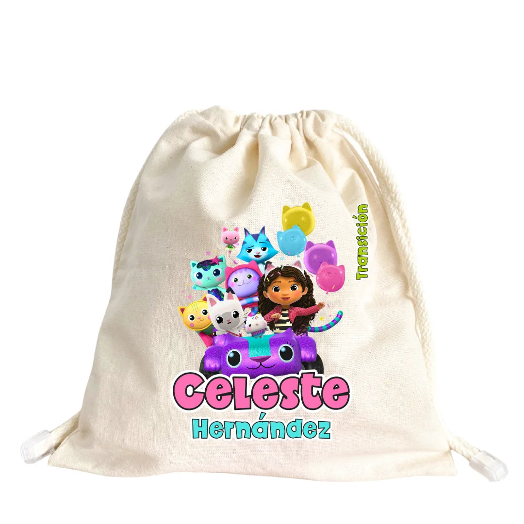 Gatita Aventurera – Tula Multiusos Personalizada