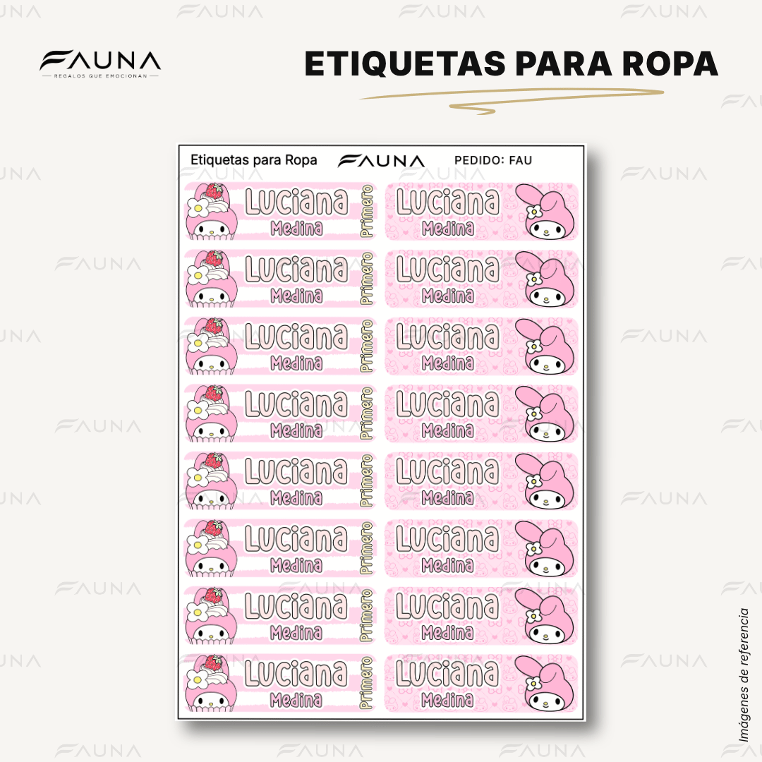 Gatita Dulce 🌸 - Etiquetas Escolares Premium Personalizadas