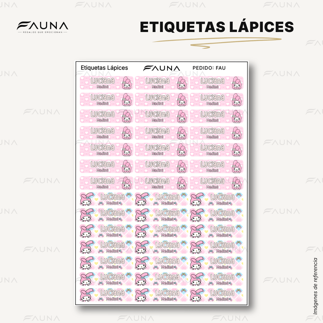 Gatita Dulce 🌸 - Etiquetas Escolares Premium Personalizadas