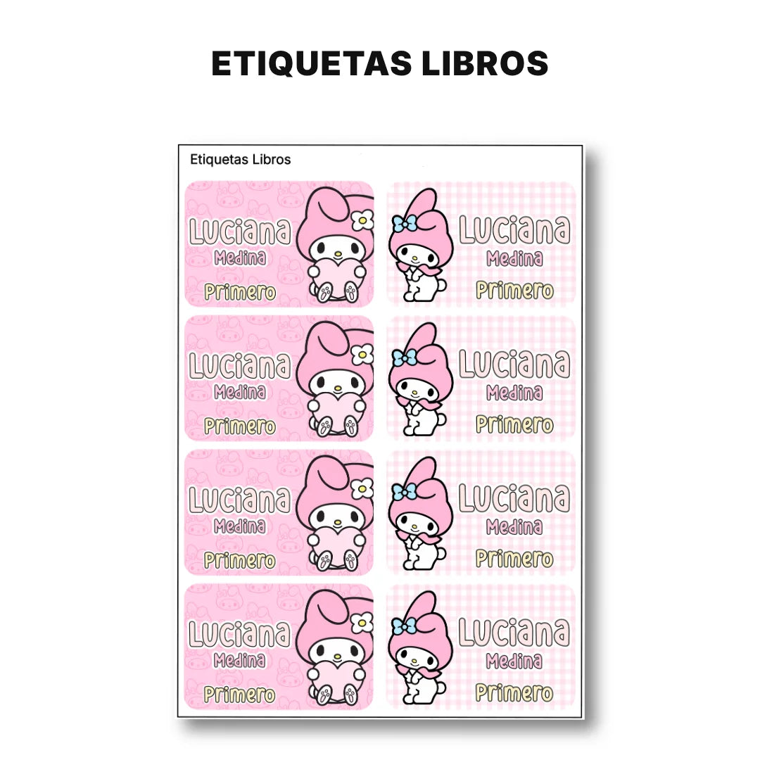 Gatita Dulce – Etiquetas Escolares Personalizadas
