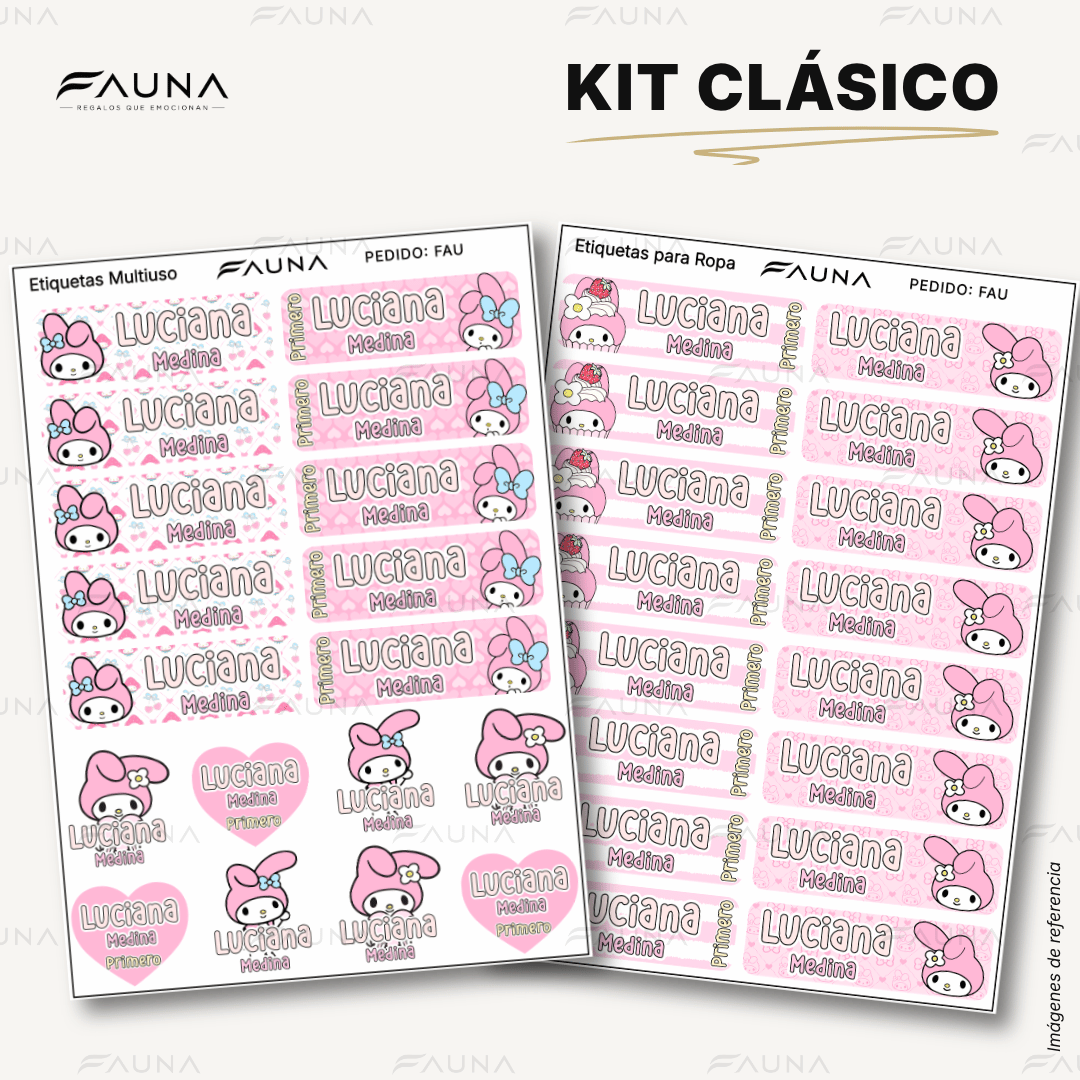 Gatita Dulce 🌸 - Etiquetas Escolares Premium Personalizadas