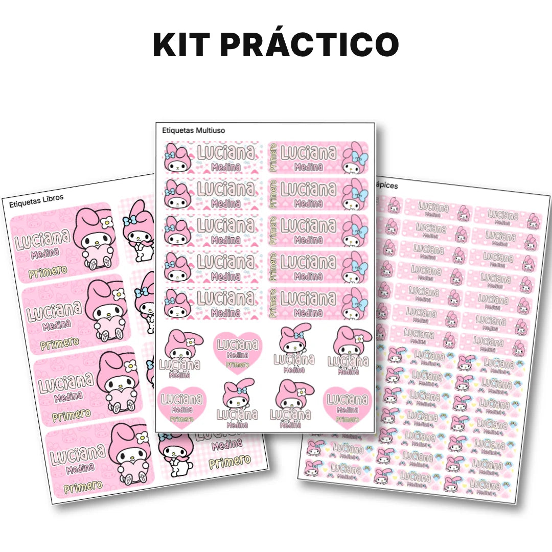 Gatita Dulce – Etiquetas Escolares Personalizadas