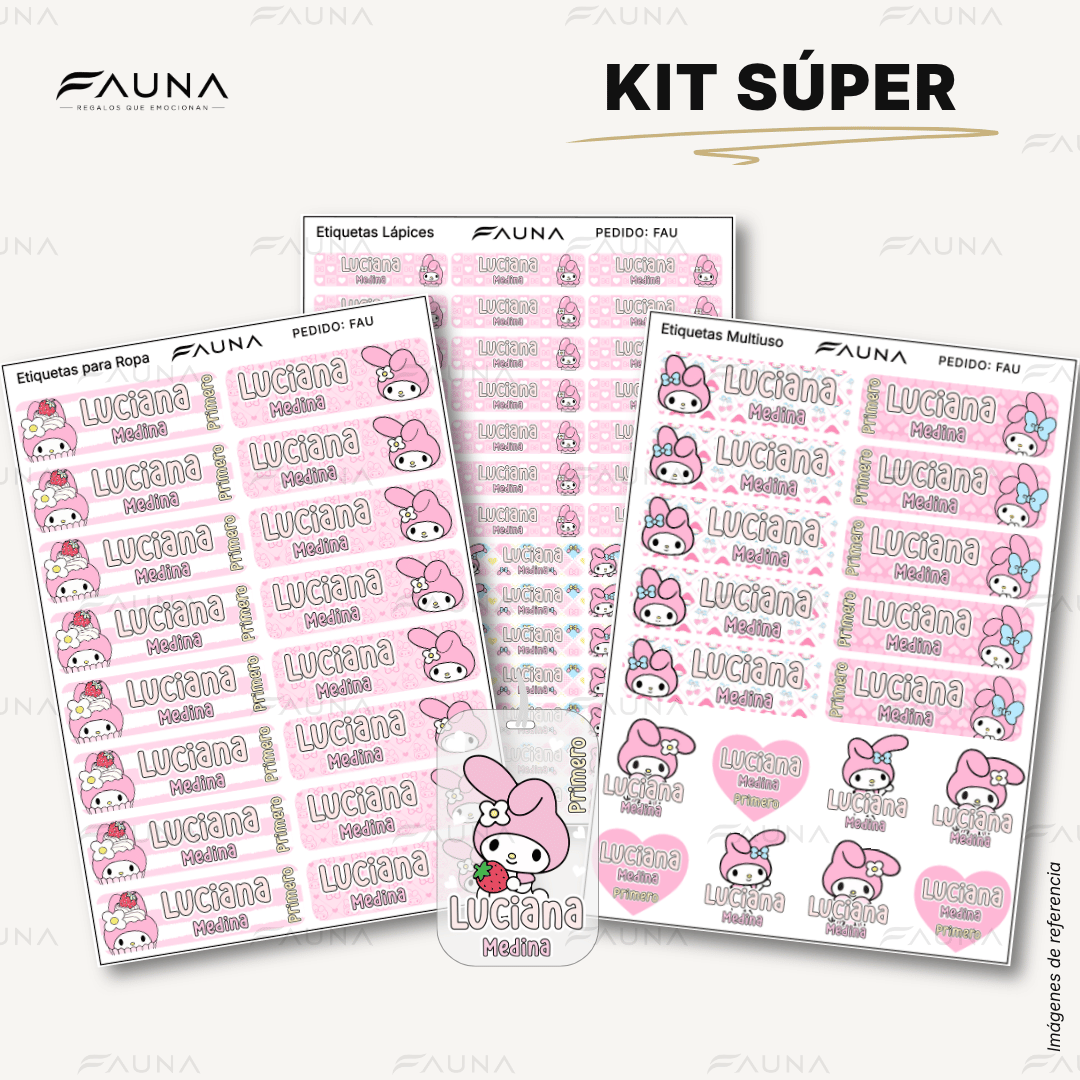 Gatita Dulce 🌸 - Etiquetas Escolares Premium Personalizadas