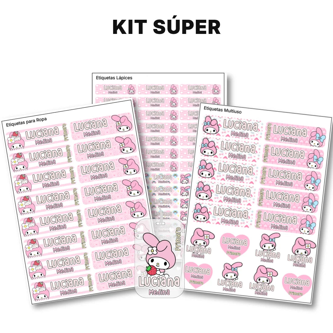 Gatita Dulce – Etiquetas Escolares Personalizadas