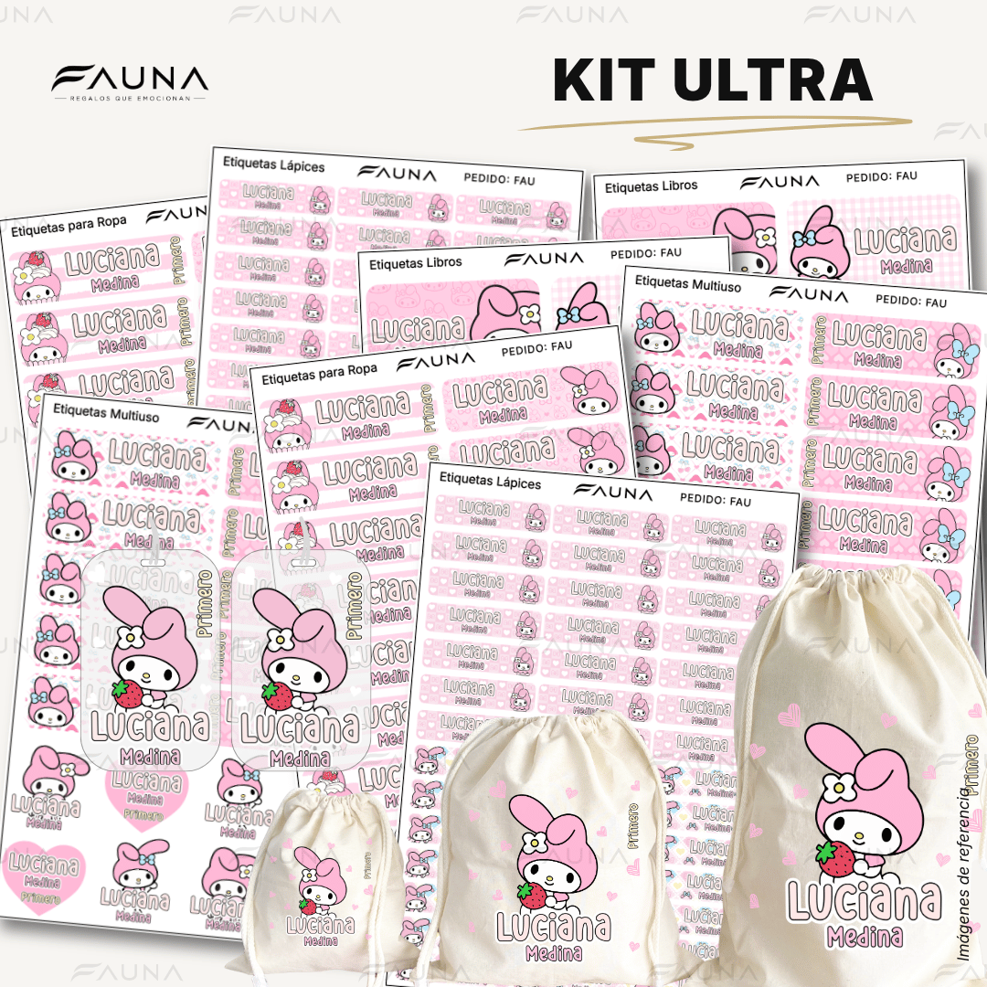 Gatita Dulce 🌸 - Etiquetas Escolares Premium Personalizadas