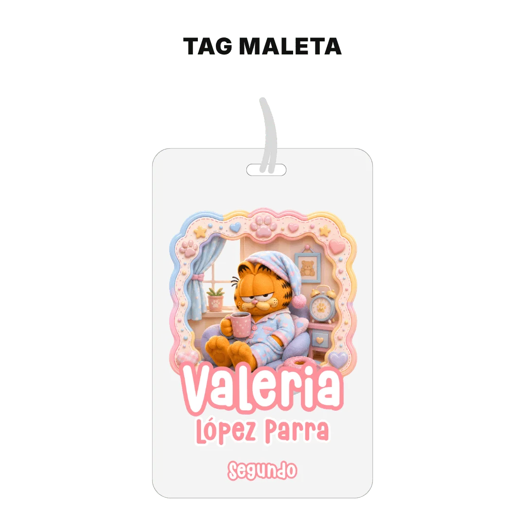 Gato Comelón – Etiquetas Escolares Personalizadas