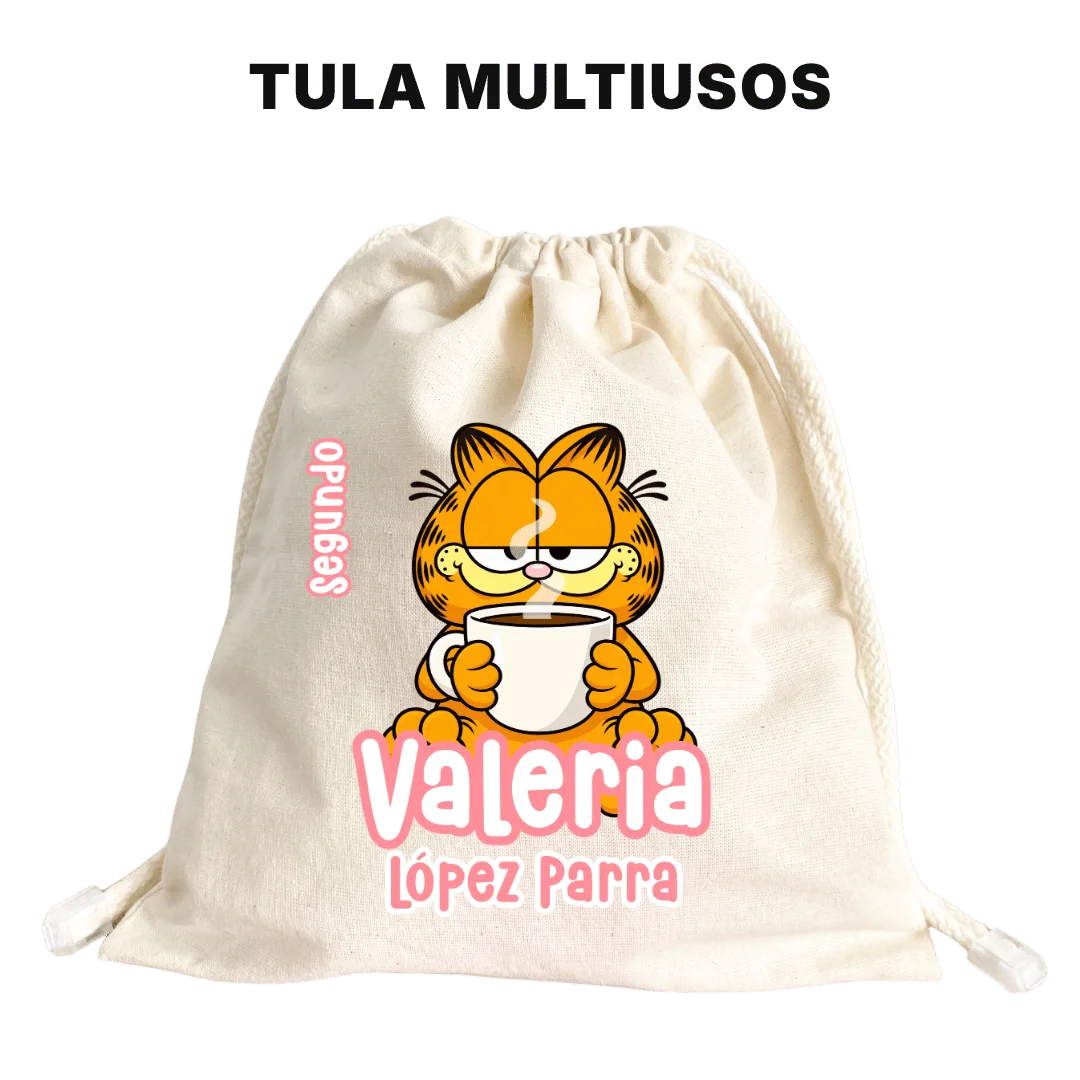 Gato Comelón – Etiquetas Escolares Personalizadas