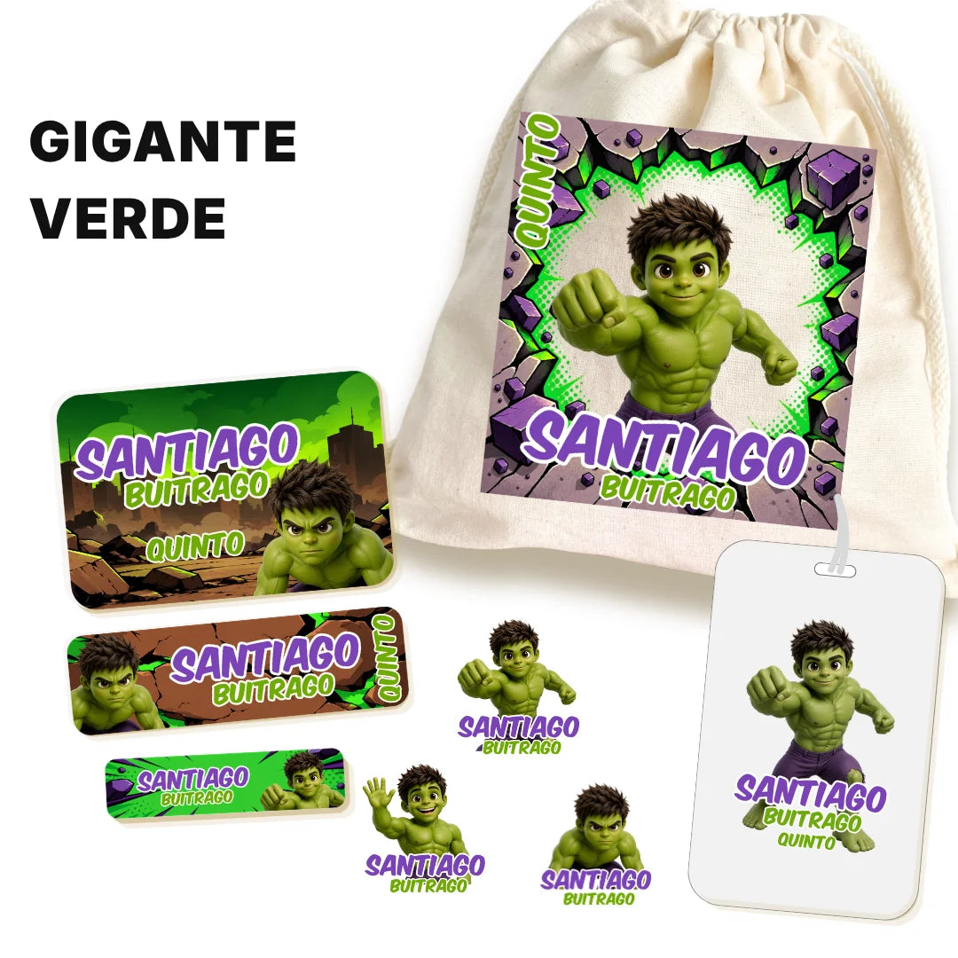 Gigante Verde – Etiquetas Escolares Personalizadas