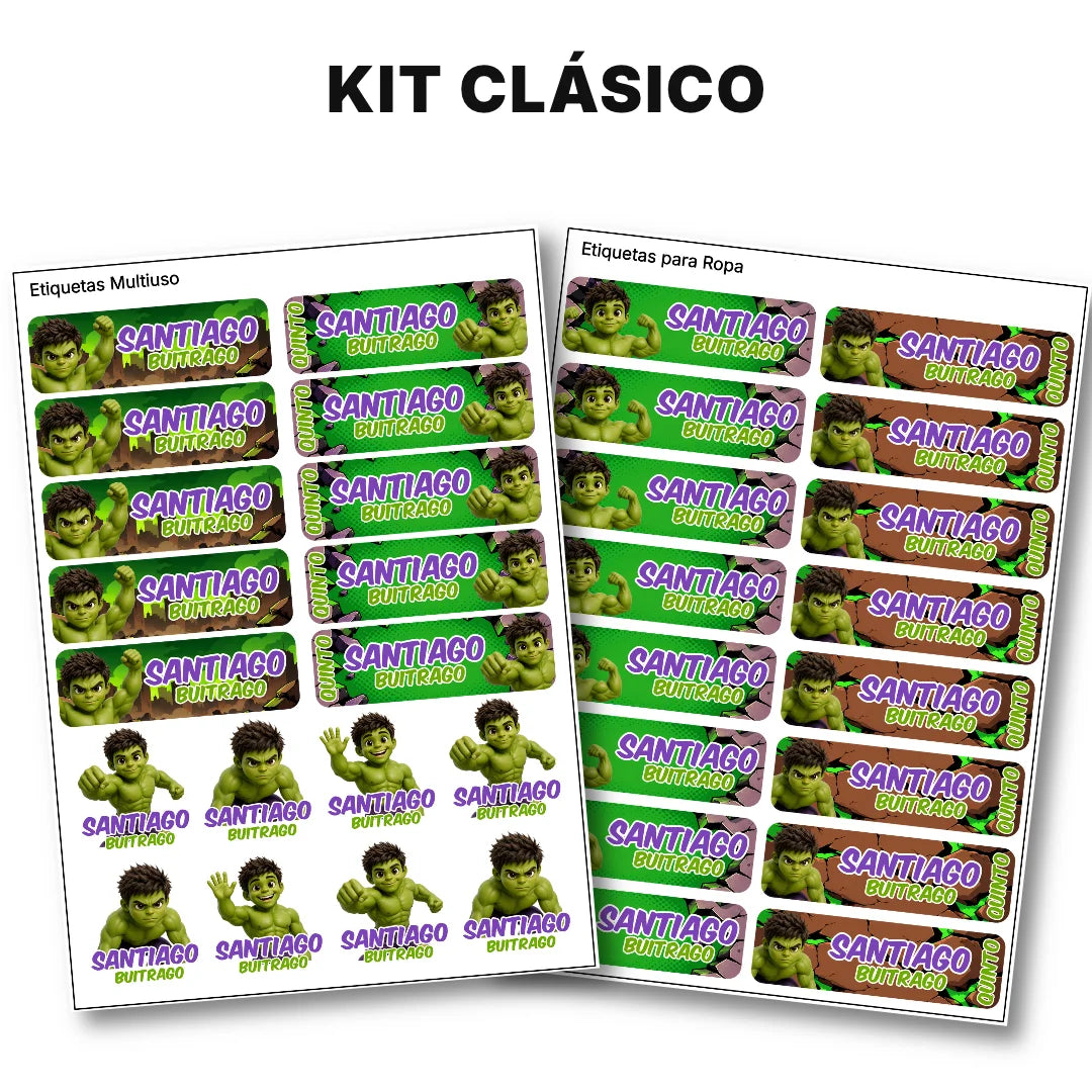 Gigante Verde – Etiquetas Escolares Personalizadas