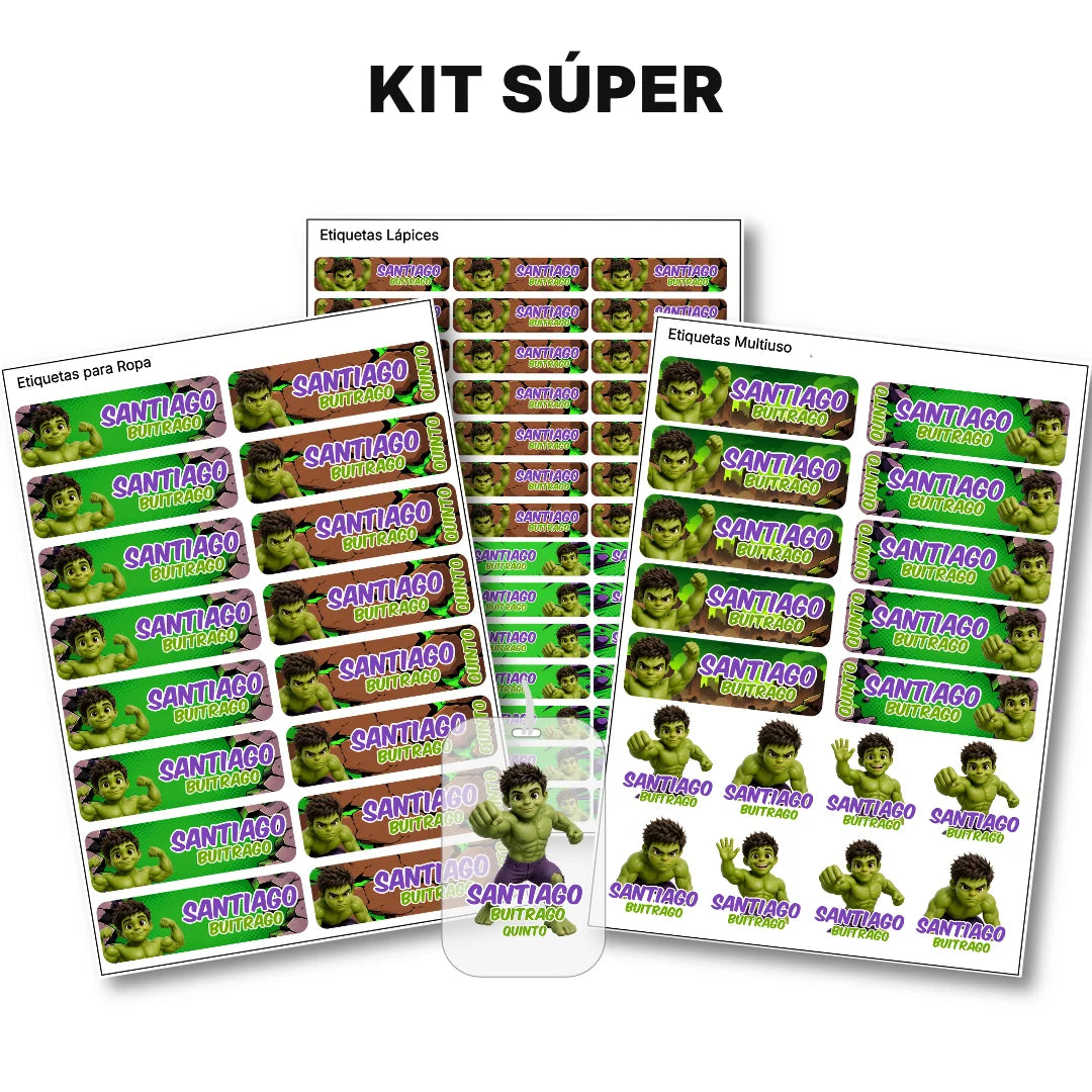 Gigante Verde – Etiquetas Escolares Personalizadas